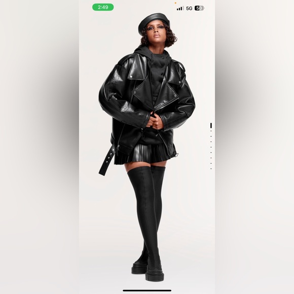 Ivy Park Noir Over the Knee Boots - size 7.5 - Picture 2 of 9